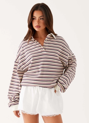 All Mine Bubble Skort - White Lightweight texture Roll Up Hem