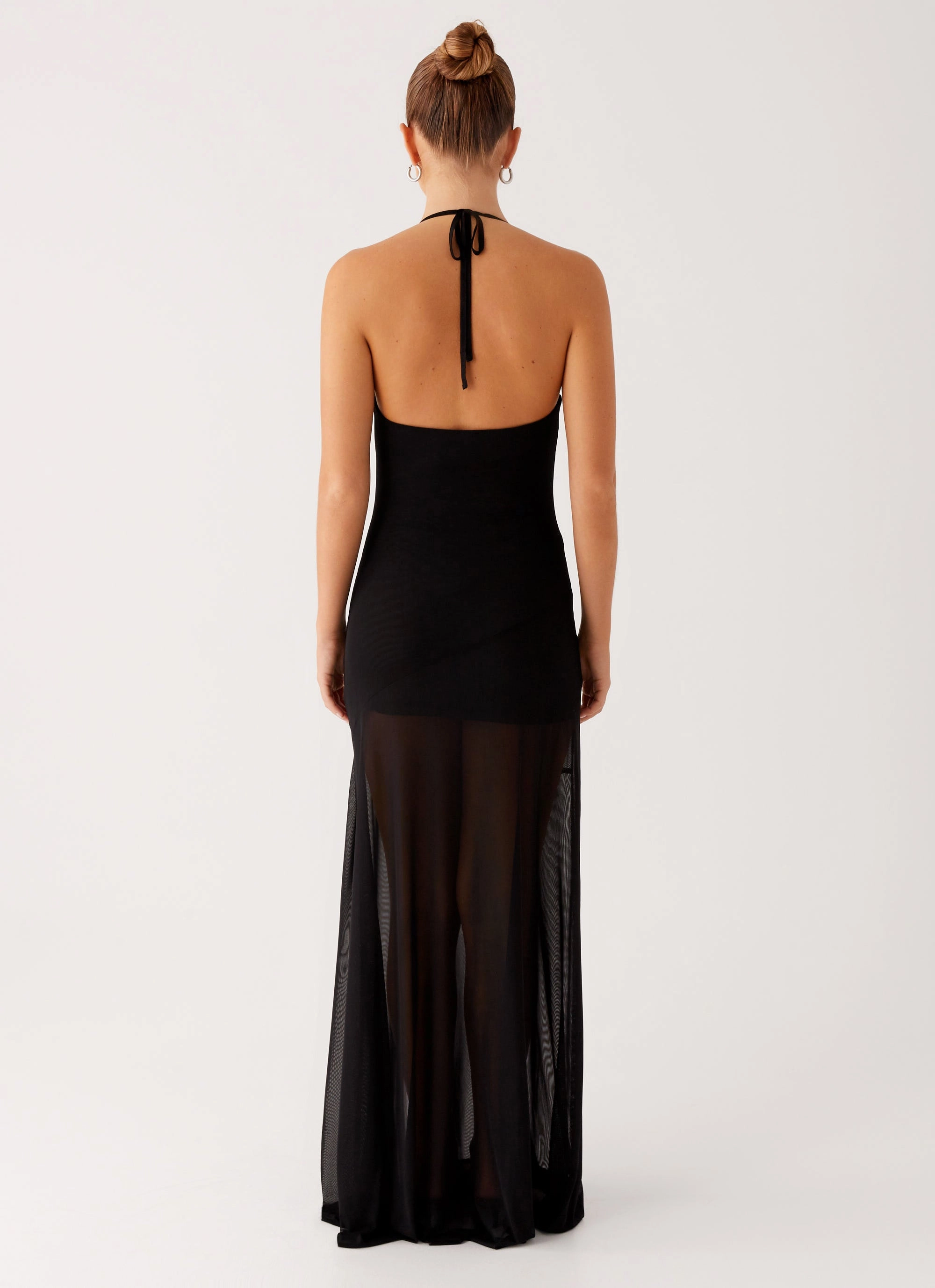 Mckinley Maxi Dress - Black Clean Fit Flattering Waist Design