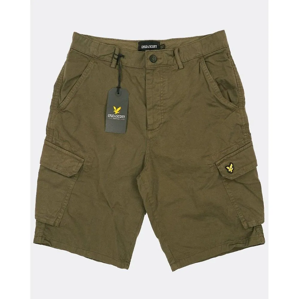 Lyle & Scott Wembley Cargo Shorts in Olive Green
