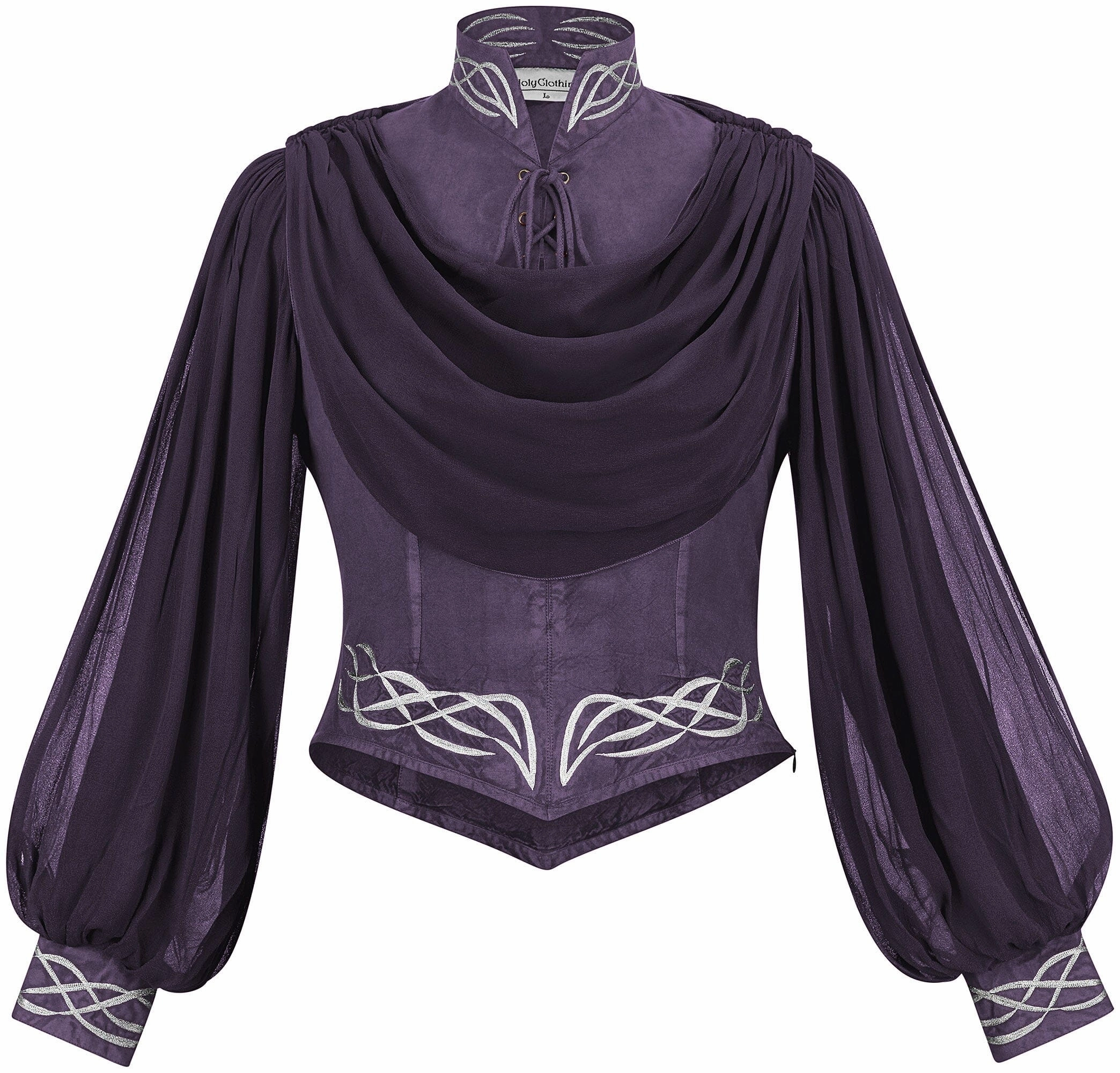 Lysandra Limited Edition Midnight Lavender Long Sleeve Shirt