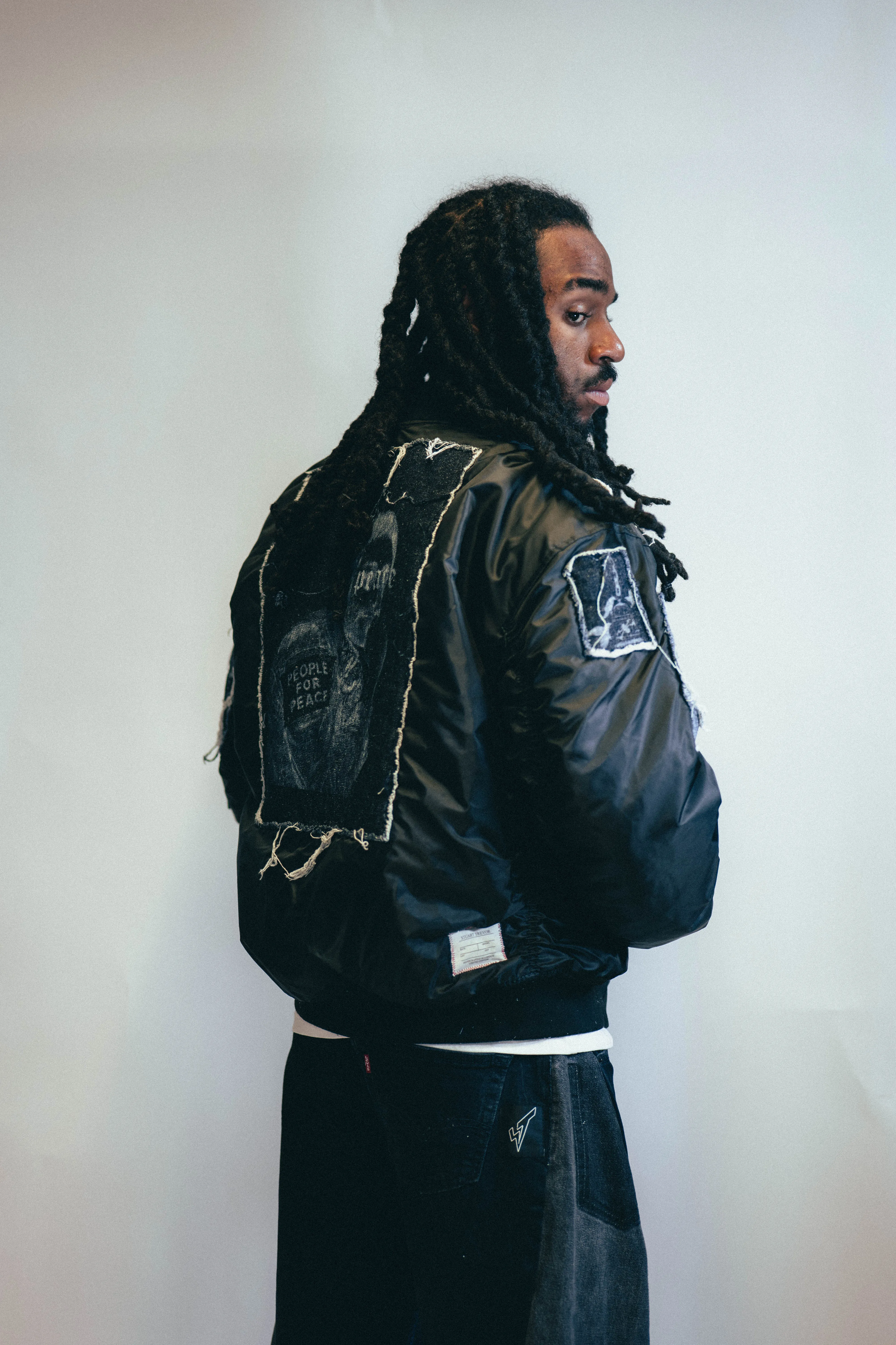 MA 1 Patched Bomber in Black