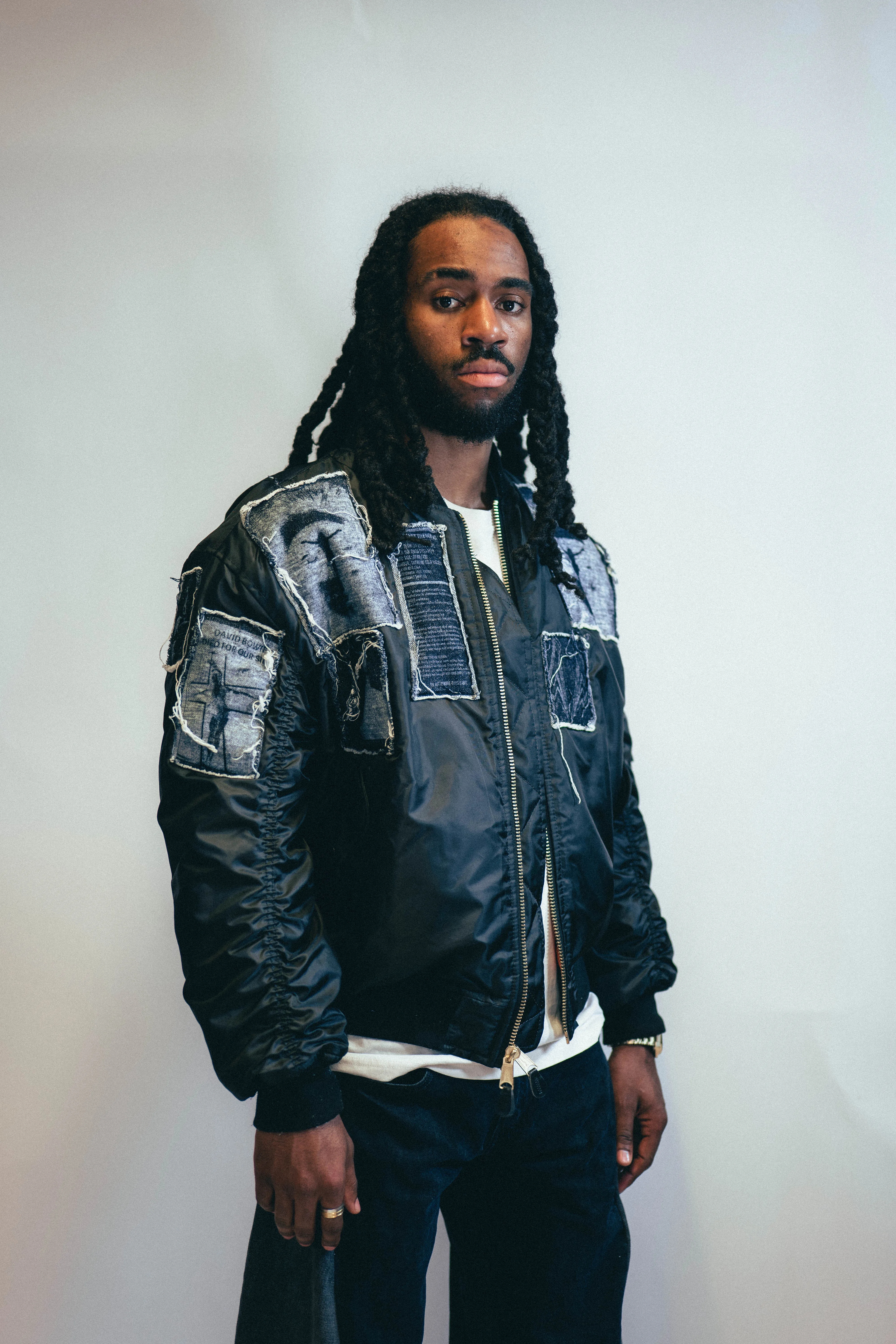 MA 1 Patched Bomber in Black