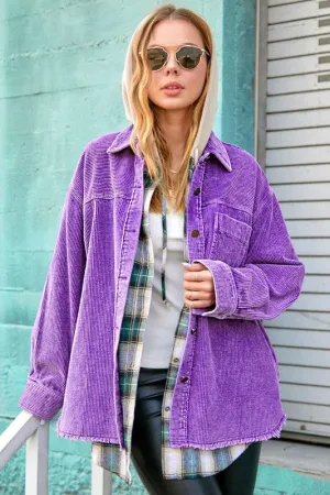 Maddie Oversized Corduroy Jacke