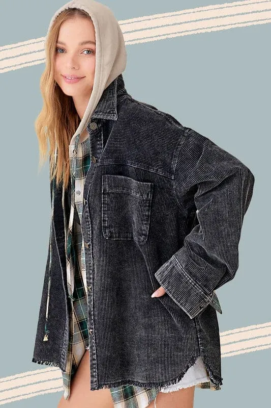 Maddie Oversized Corduroy Jacke