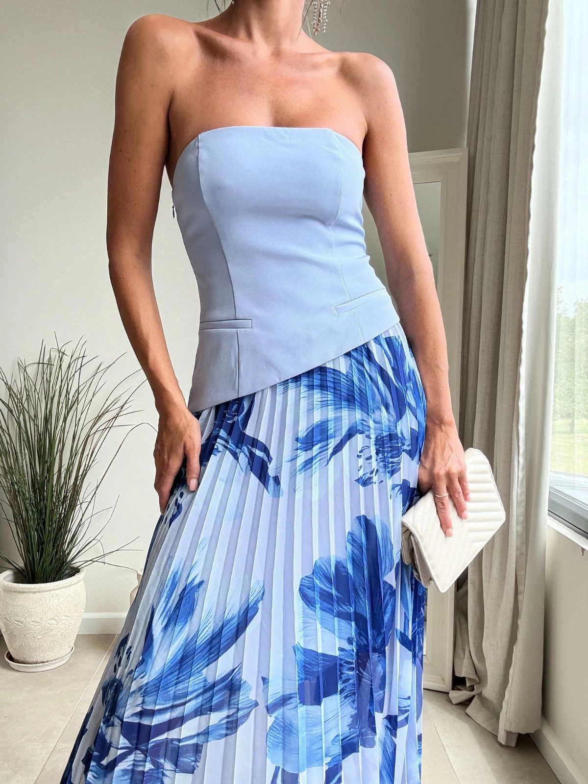 Madelaine Bandeau Dress in Blue Weekend Ready