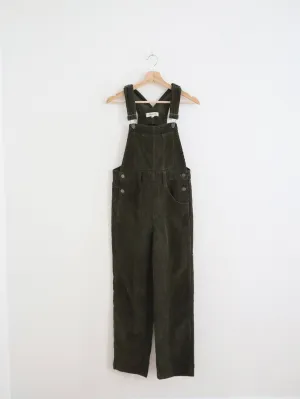 Madewell Olive Corduroy Overalls (S)