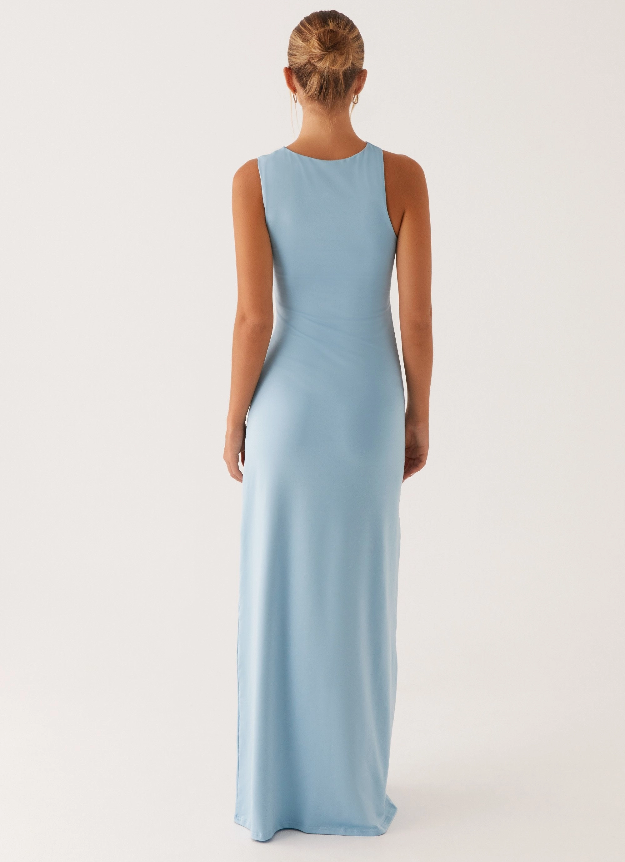 Winter Wrap Flattering Design Mahalia Maxi Dress - Blue