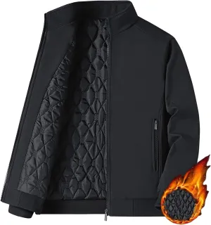 Maiyifu-GJ Men's Fall Winter Down Coat Lightweight Warm Thicken Puffer Jacket Windproof Quilted Padded Jackets Outerwear