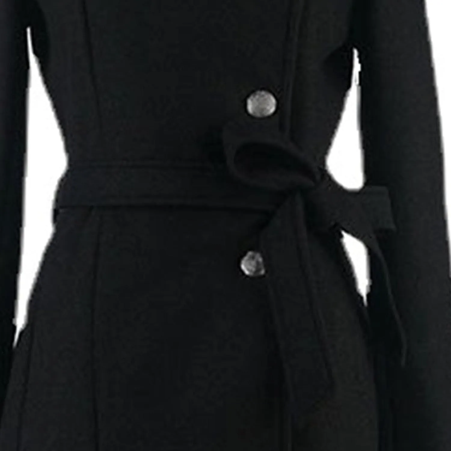 Maiyifu-GJ Women Stand Collar Wool Blend Coats Overcoat Casual Thicken Single Breasted Coat Fall Winter Jackets Outerwear