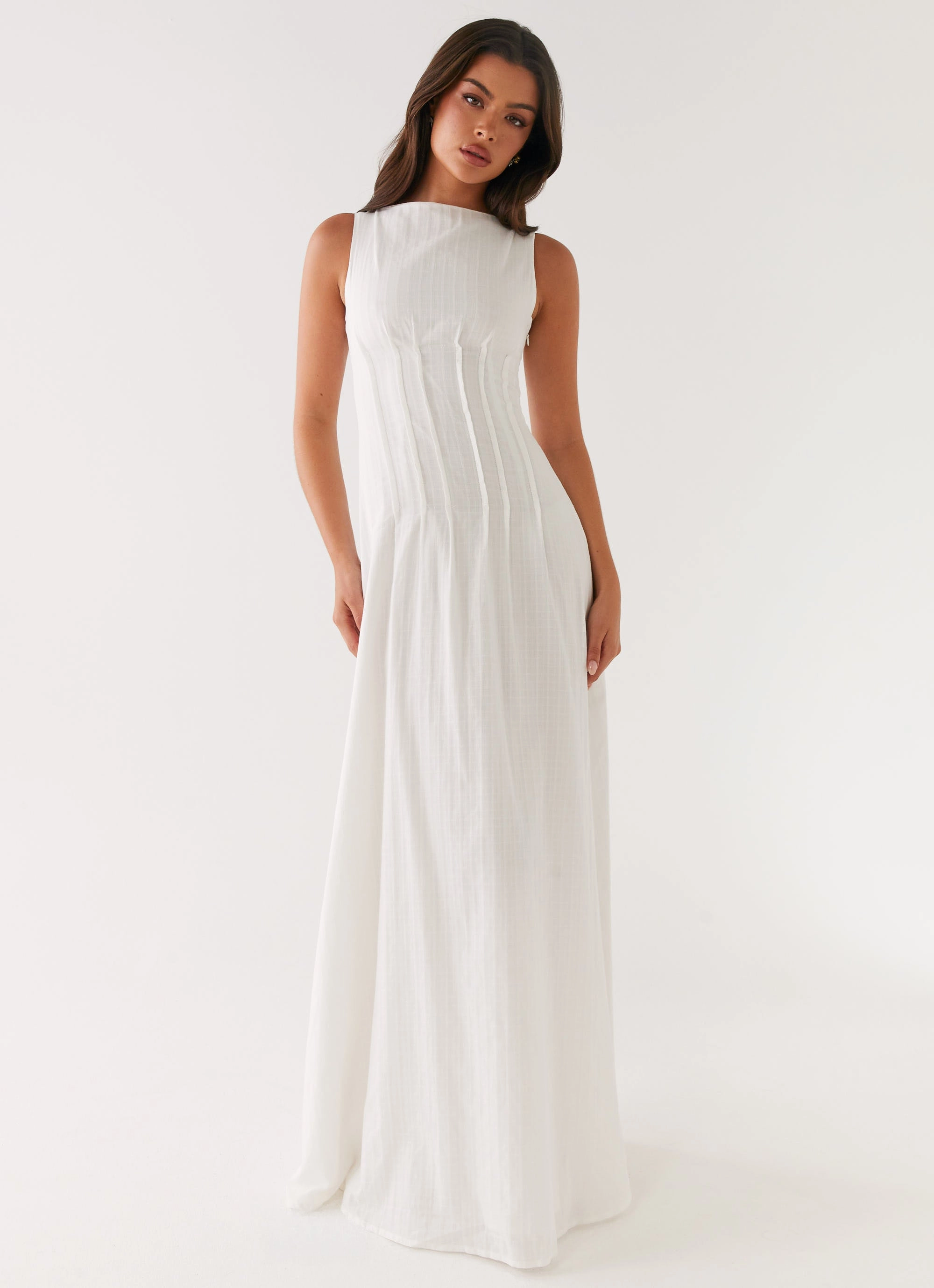 Neutral Base Maloney Maxi Dress - White