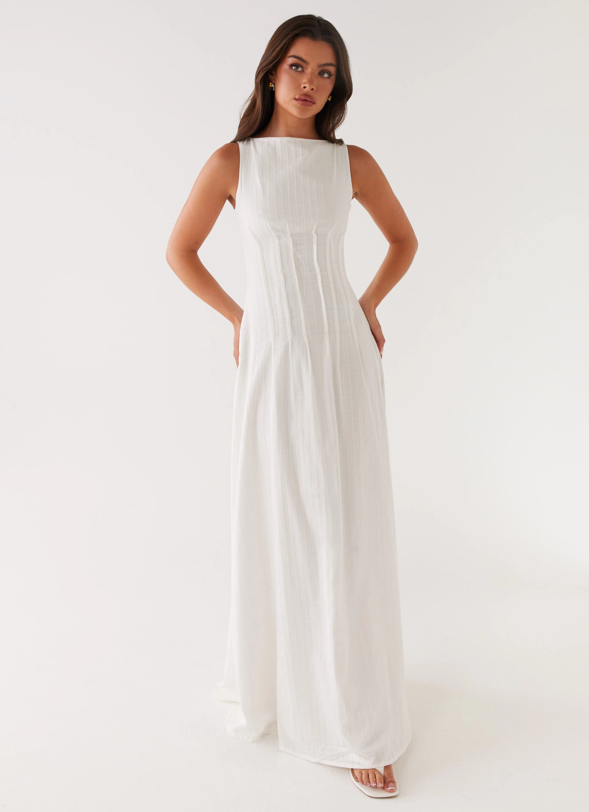 Texture Soft Travel Essential Maloney Maxi Dress - White