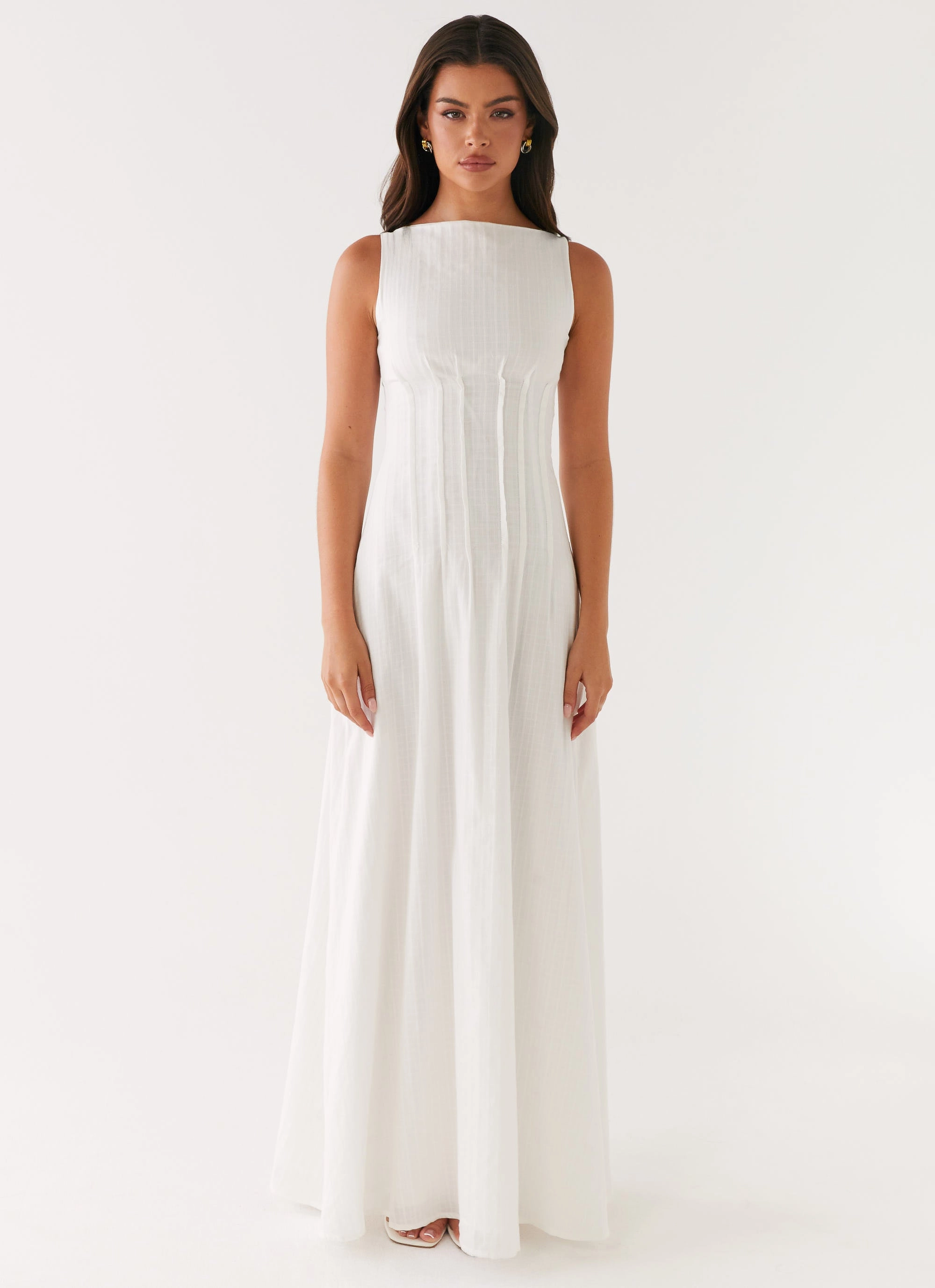 Maloney Maxi Dress - White Warm Undertone Trend-Inspired