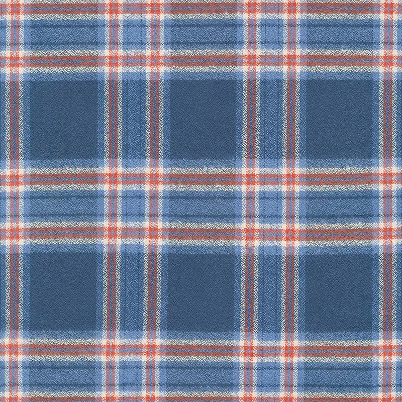 Mammoth Flannel - Plaid Americana Blue Yardage