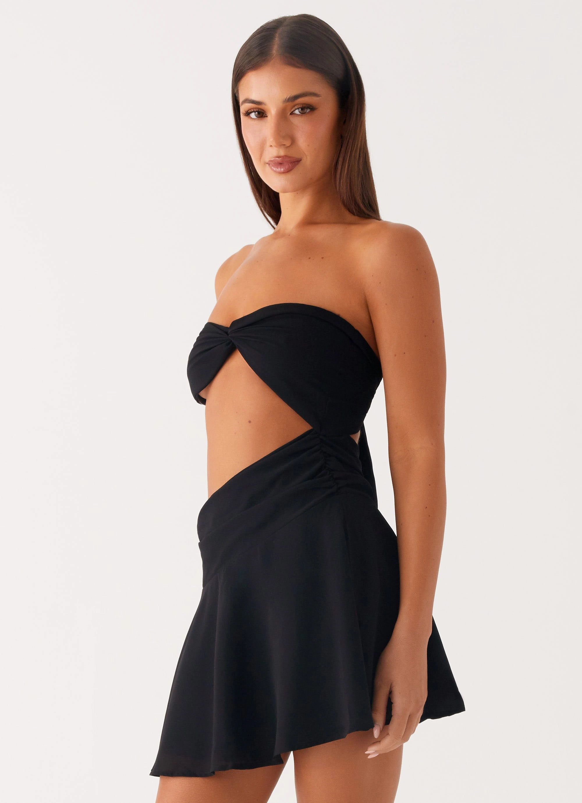 Marbella Mini Dress - Black Beachwear