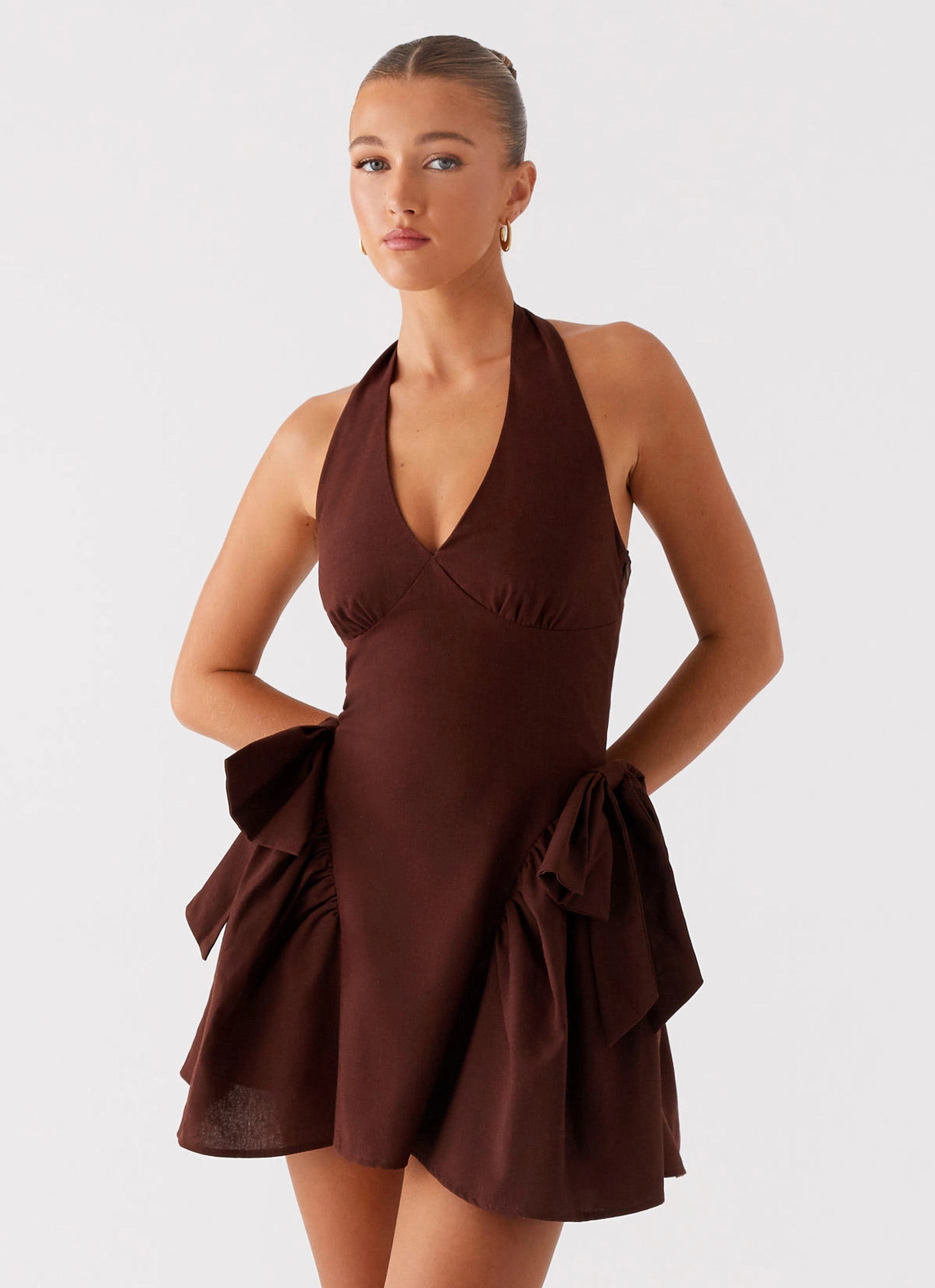Avalo Mini Dress - Chocolate Summer Ready