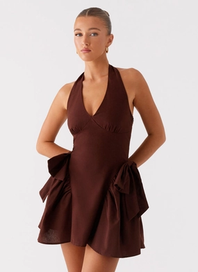 Avalo Mini Dress - Chocolate Summer Ready