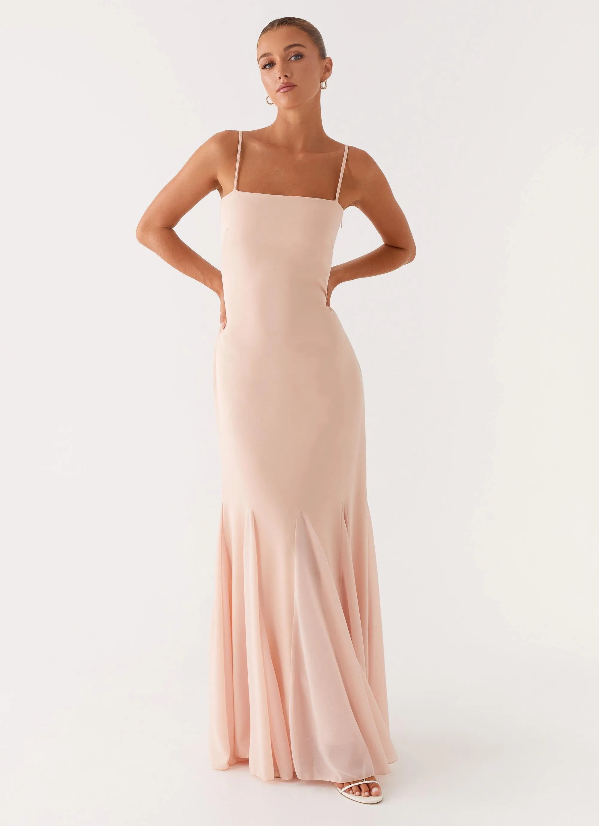 Marcelo Maxi Dress - Pink Flattering Shape Look Playful and flirty dress