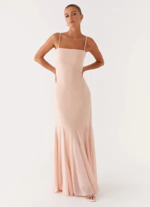 Marcelo Maxi Dress - Pink Flattering Shape Look Playful and flirty dress
