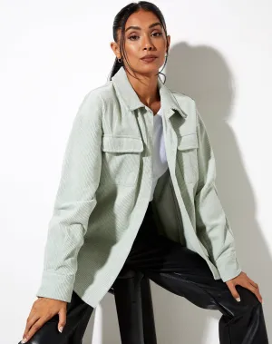 Marcy Shirt in Corduroy Washed Blue
