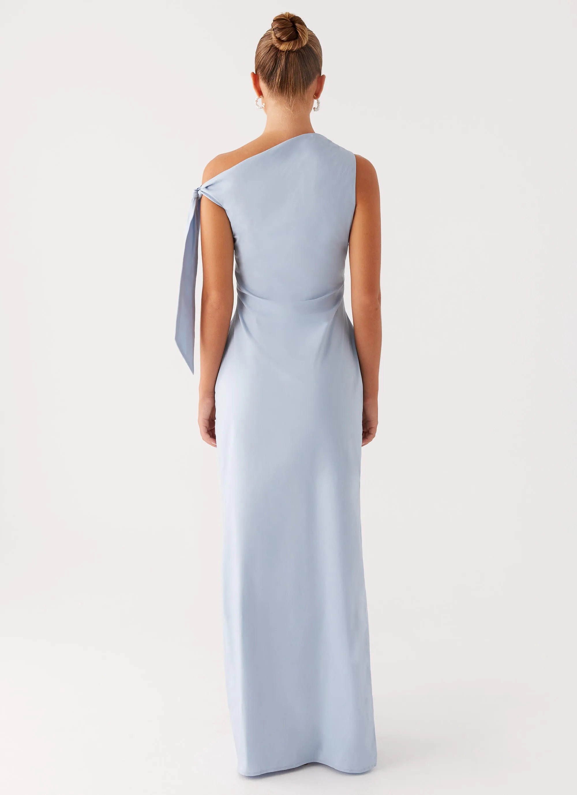 Marella Maxi Dress - Blue Cool Texture