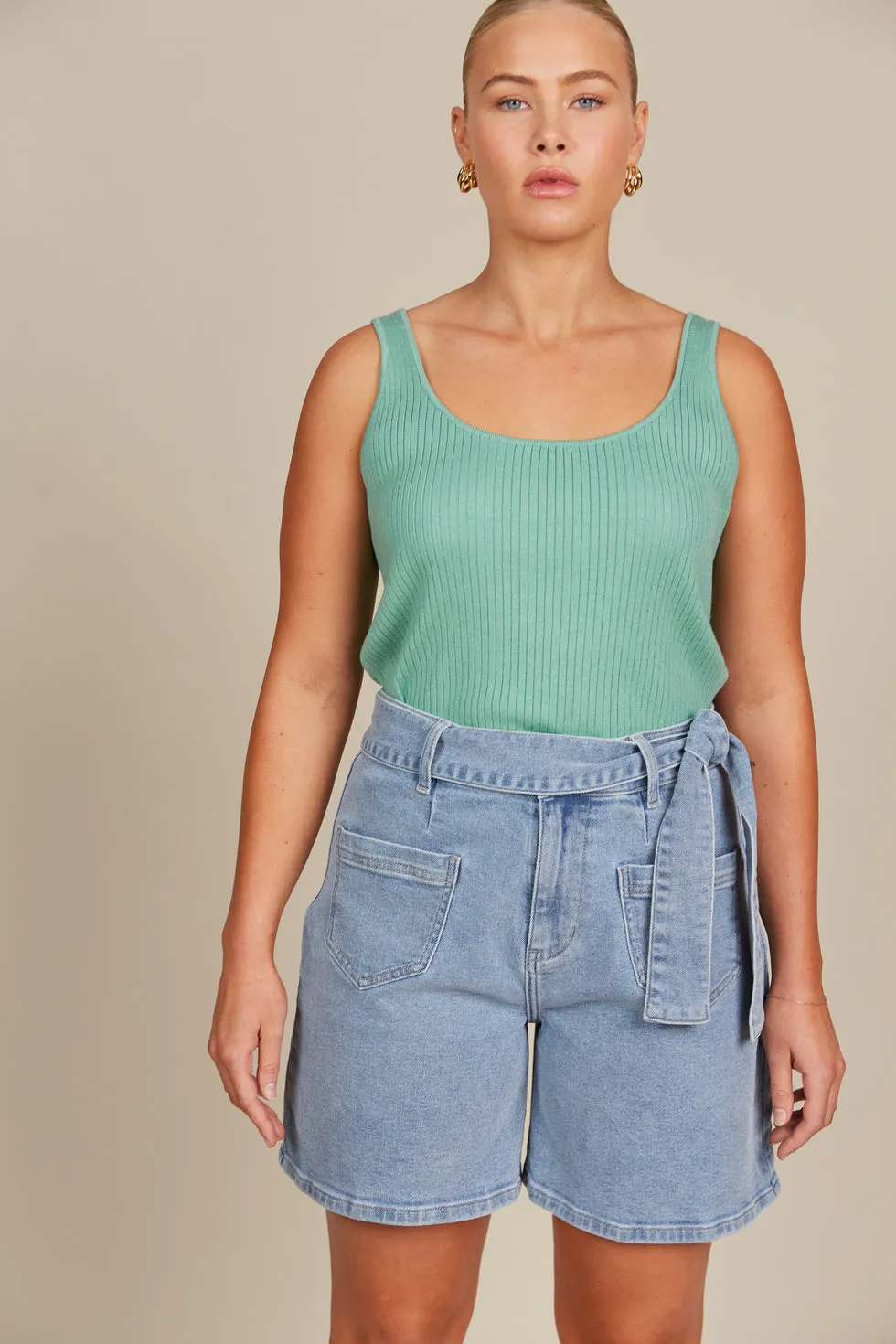 Margot Denim Short - Stellar