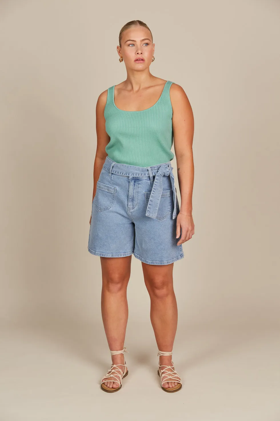 Margot Denim Short - Stellar
