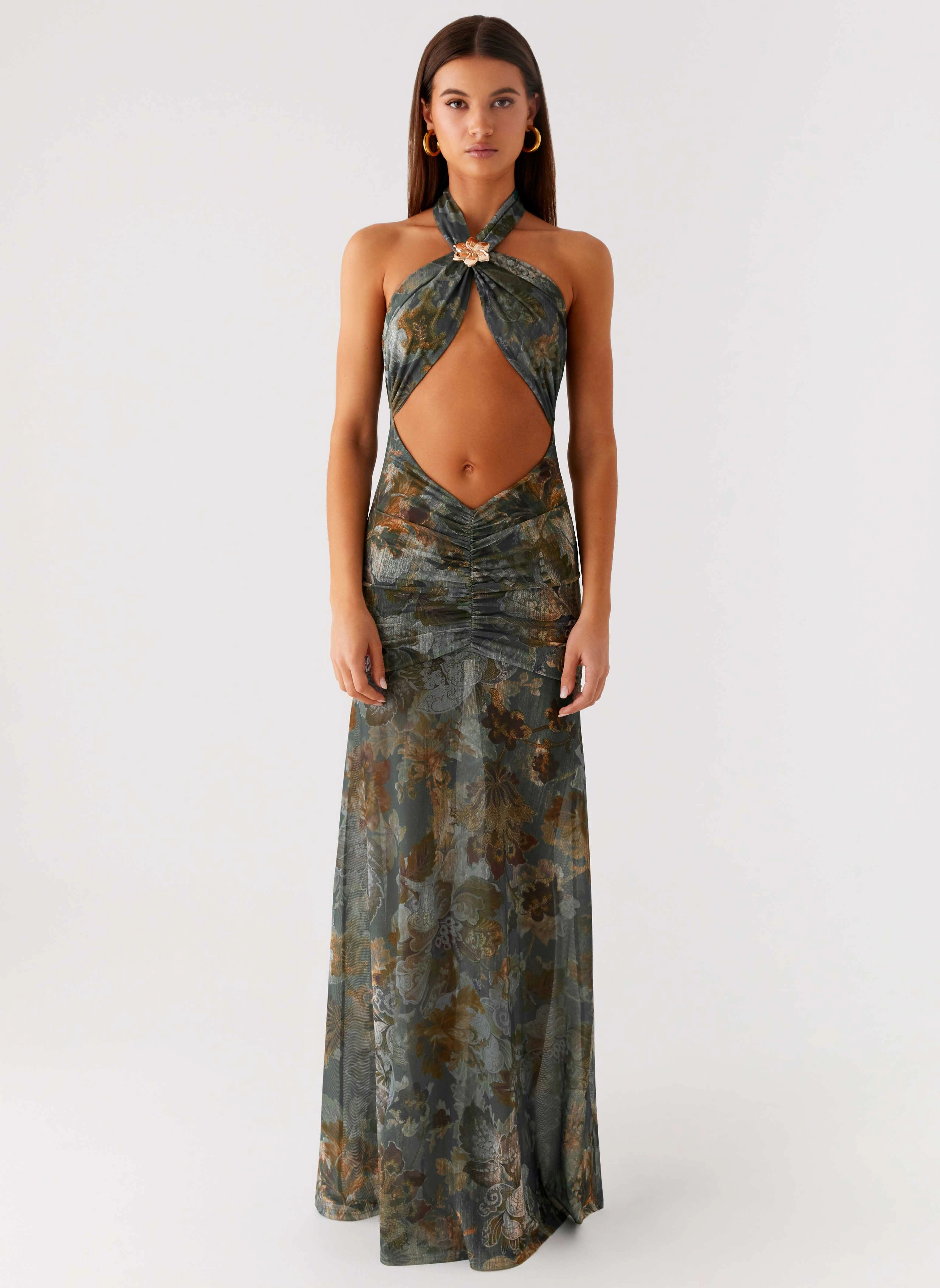 Layered-Look Mariam Maxi Dress - Vintage Blossom