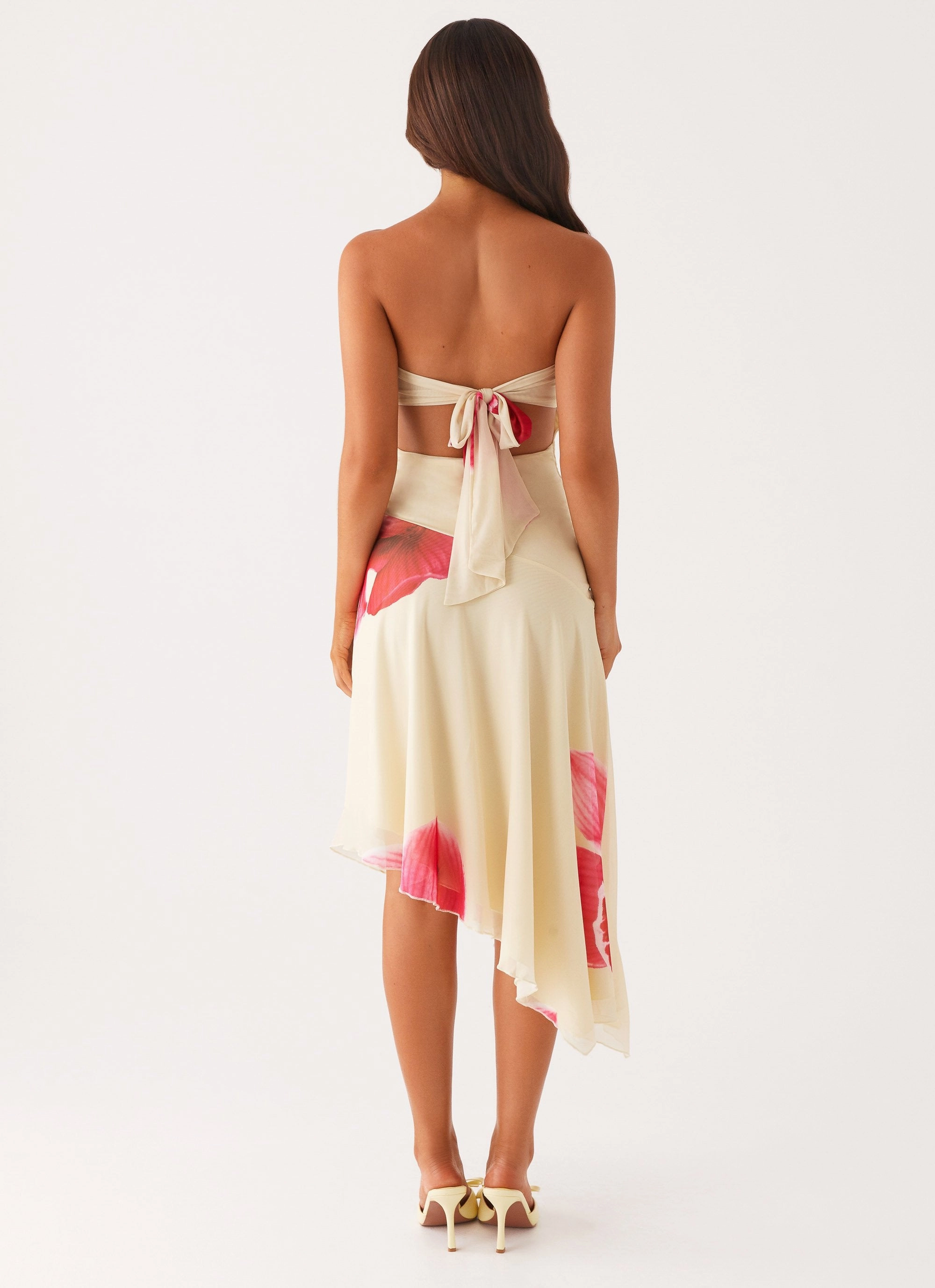 Comfy Comfort Mariposa Midi Dress - Orchid Yellow