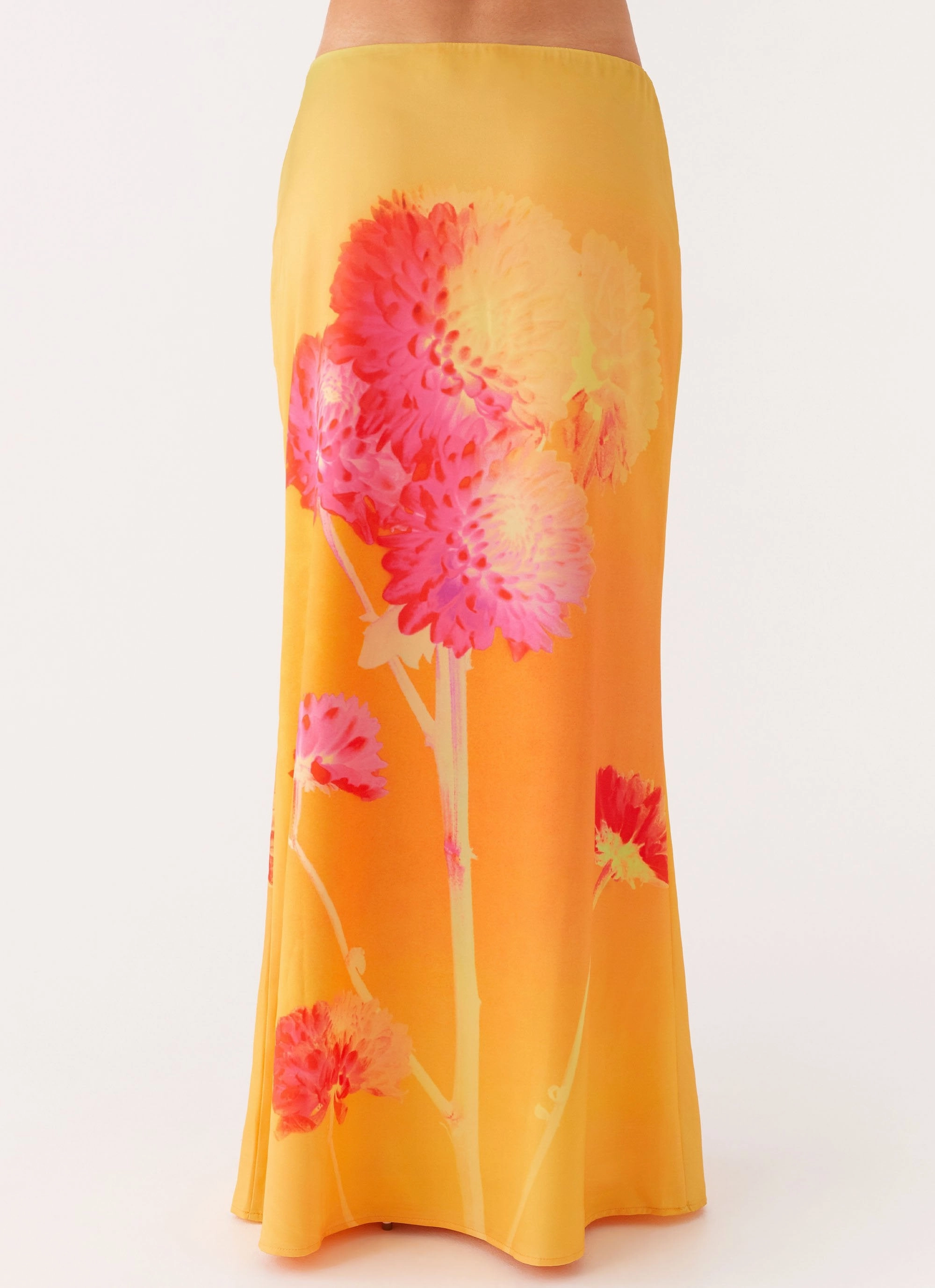 Marrakesh Maxi Skirt - Orange Floral Winter Staple