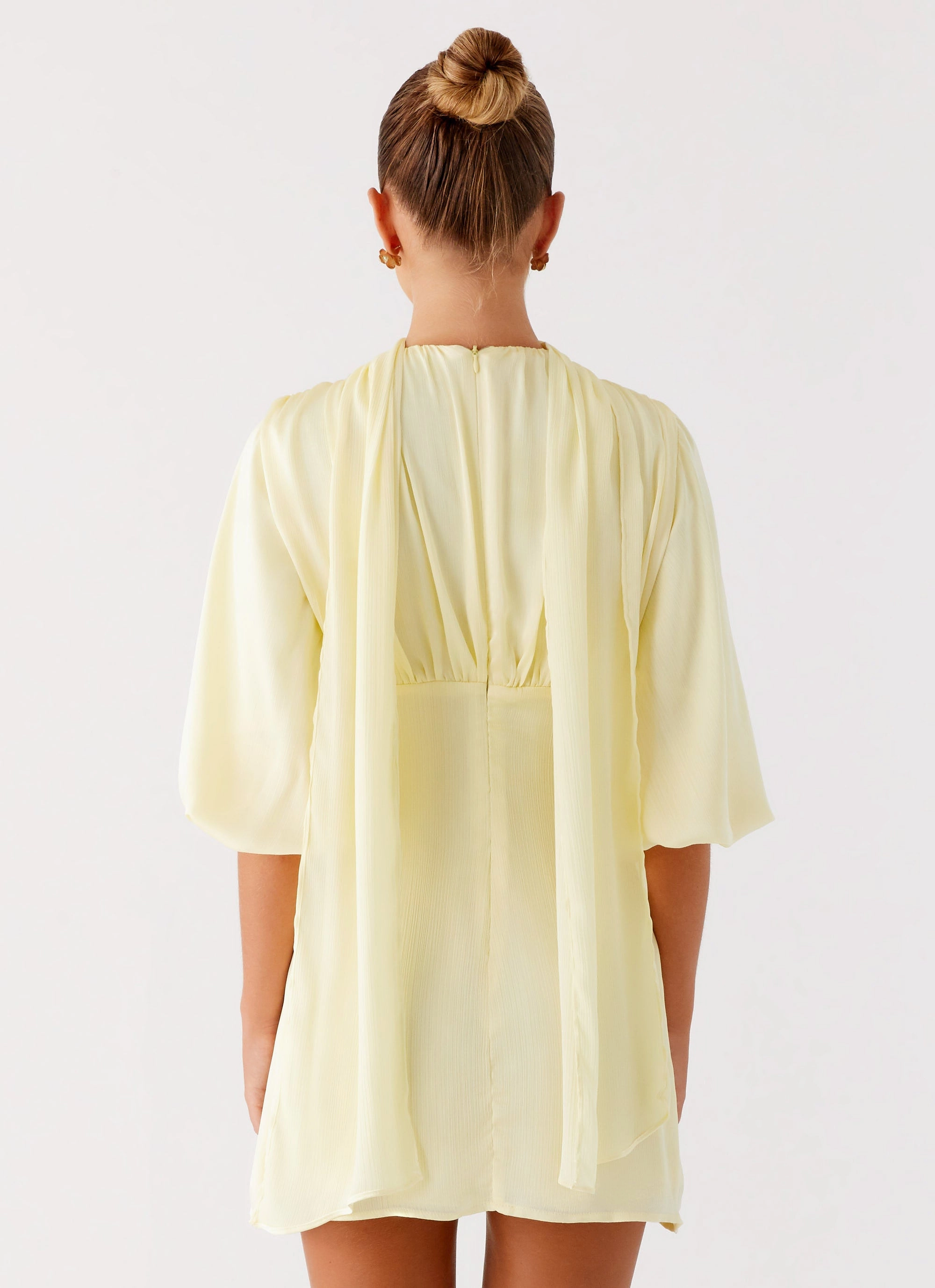 ReinforcedHem Mary Mini Dress - Yellow