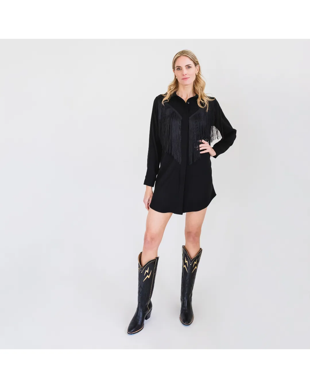 MASON by MASON'S DAUGHTER Dolly Western Fringe Dress Street Active