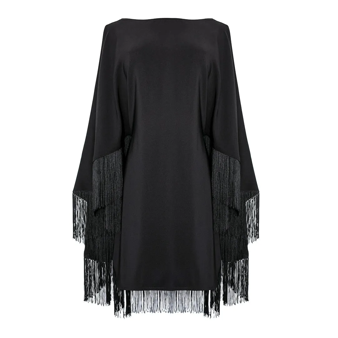 MASON by MASON'S DAUGHTER Katherine Dress, Black Silk Crepe Anti Pilling Treatment Tailored Wear