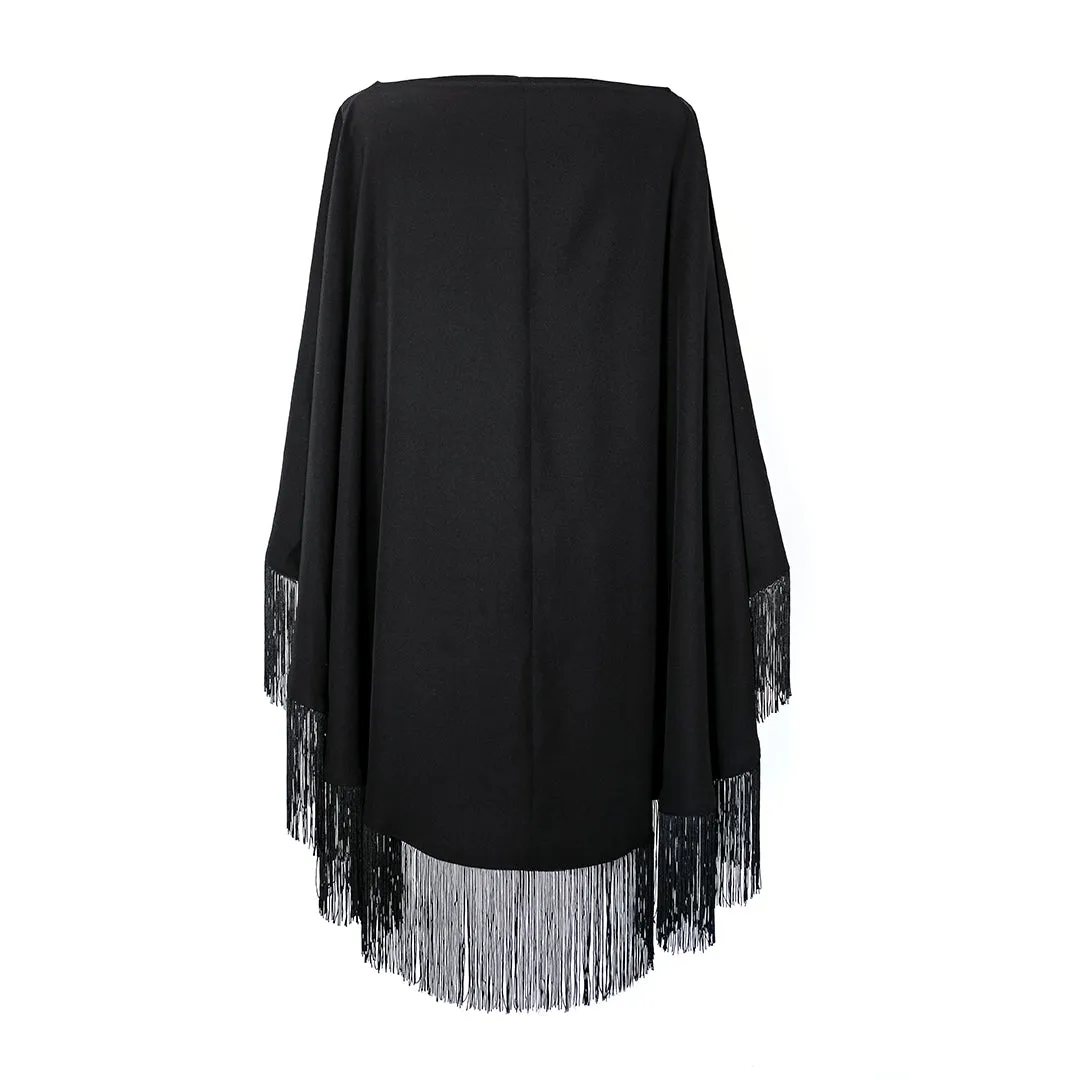 MASON by MASON'S DAUGHTER Katherine Dress, Black Silk Crepe Eco Friendly Dye Process tech fabric