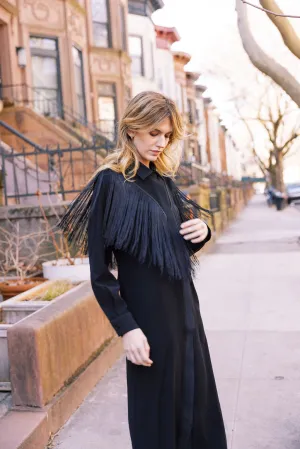 Stay Fresh MASON by MASON'S DAUGHTER Marcia Western Fringe Midi Dress