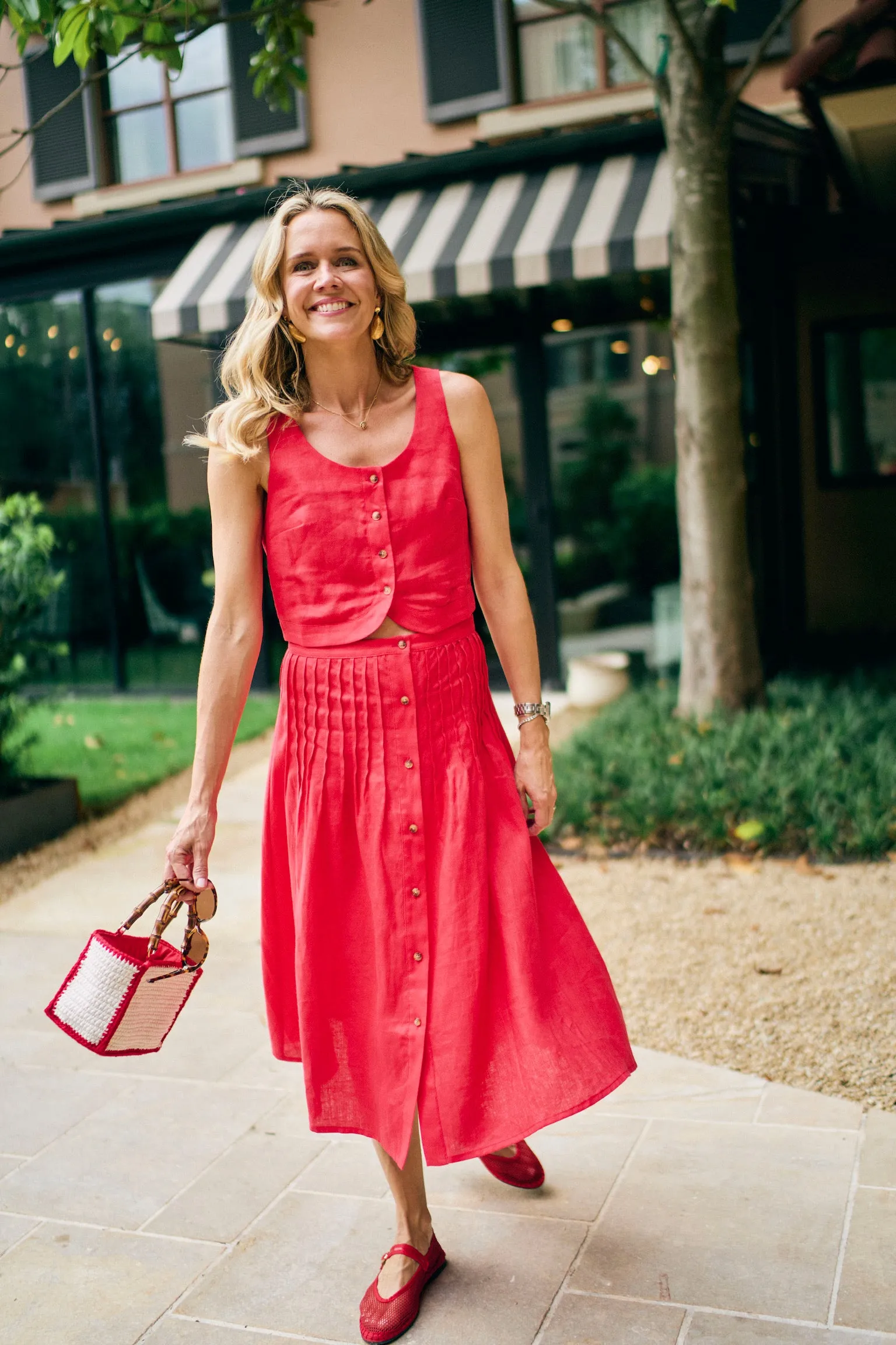 MASON'S DAUGHTER | Andrea Top, Cherry Red Smart Utility