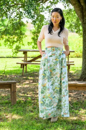 FlameRetardantTreatment Easy Match MASON'S DAUGHTER | Maxi Skirt, Spring Chinoiserie