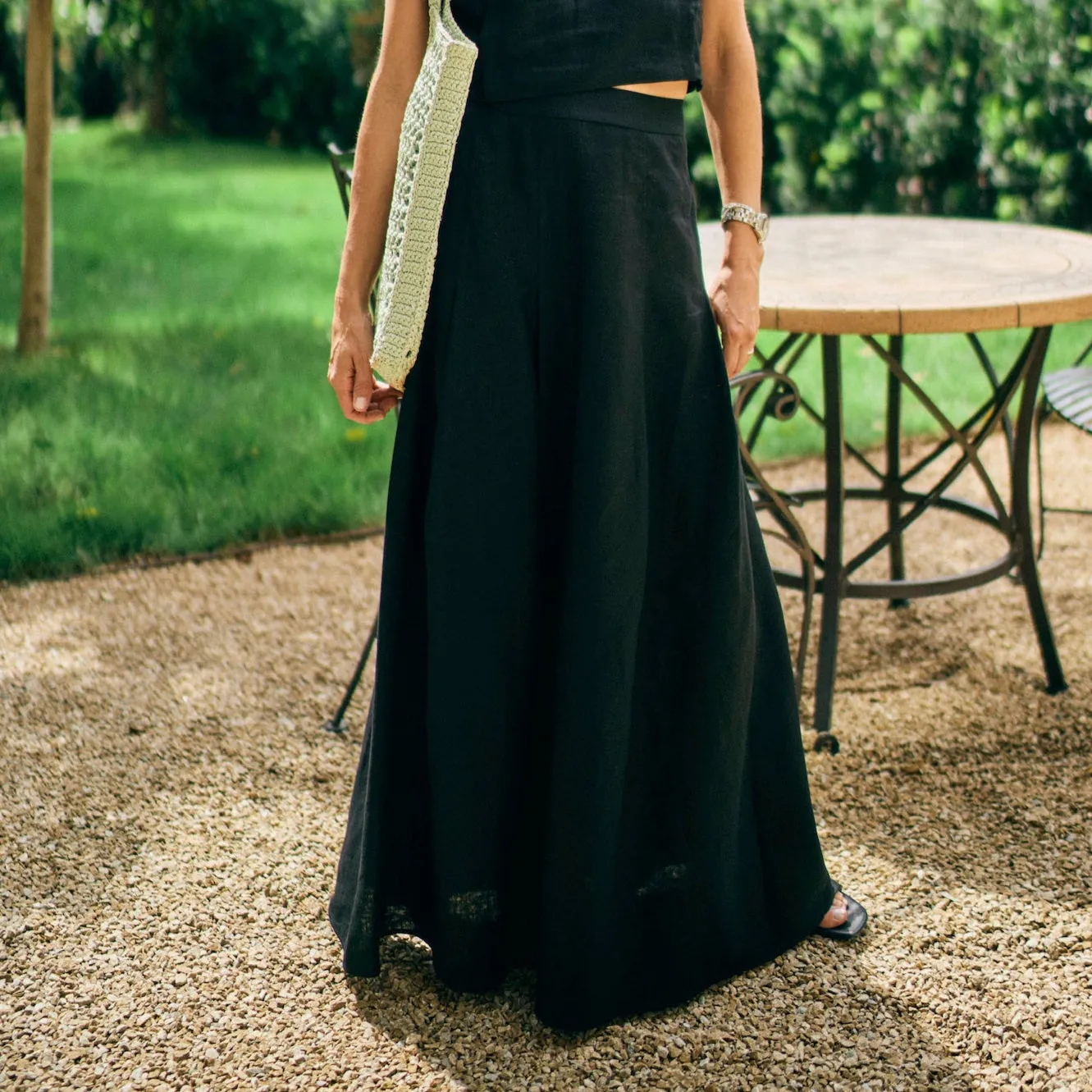 Ultra Soft Blend Trendy Look MASON'S DAUGHTER | Sophia Maxi Skirt, Black