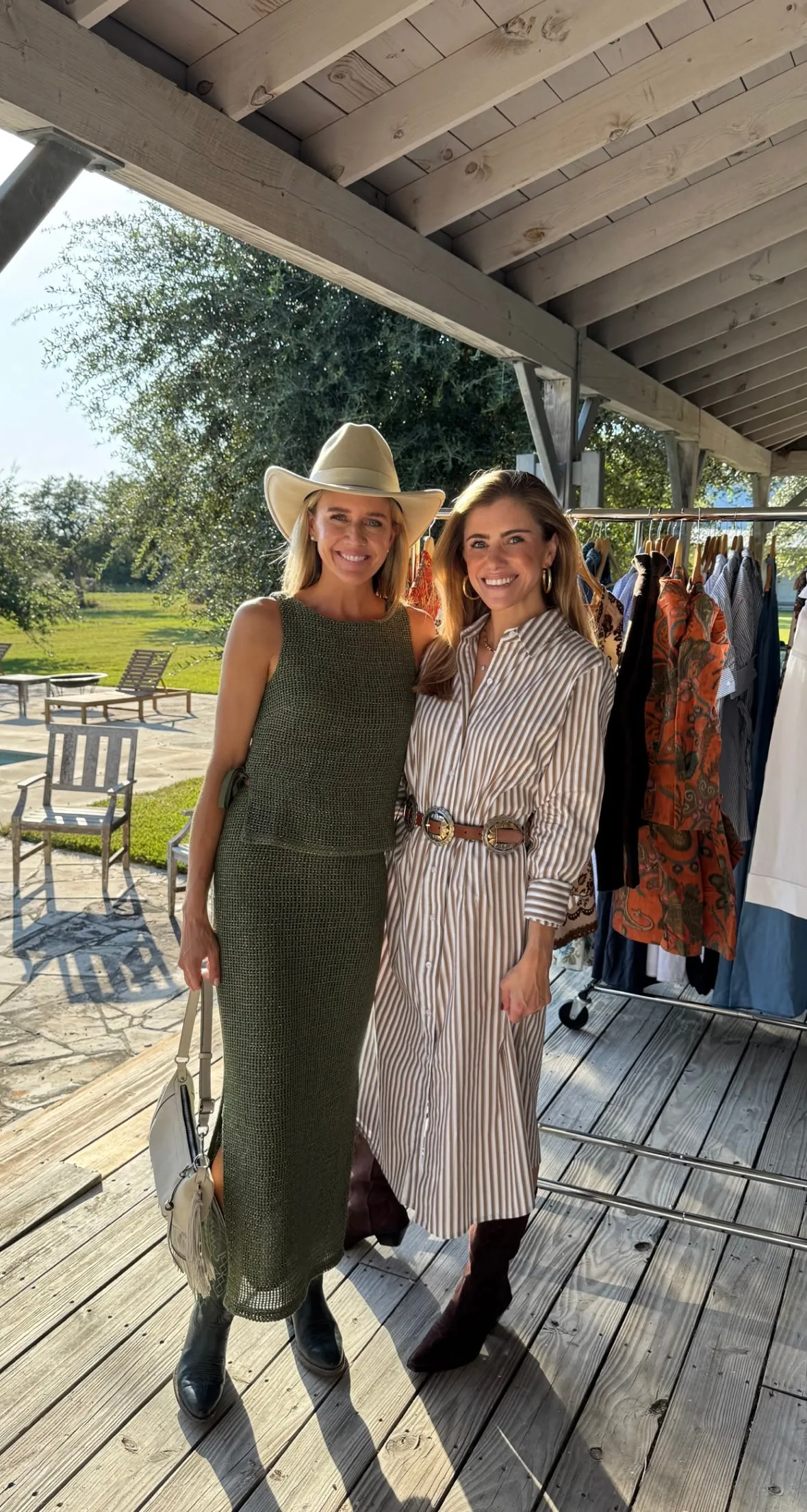 Adjustable loop RegularFit MASON'S DAUGHTER | Sutton Shirtdress, Camel and White Striped