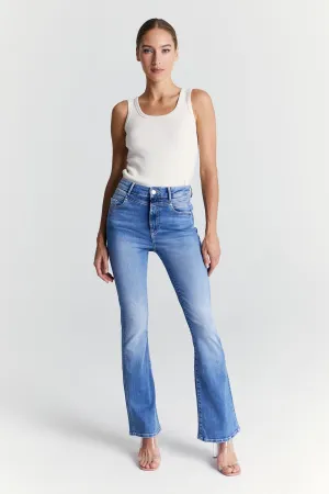 Matilda - High Waist Flare Jeans - Medium Blue