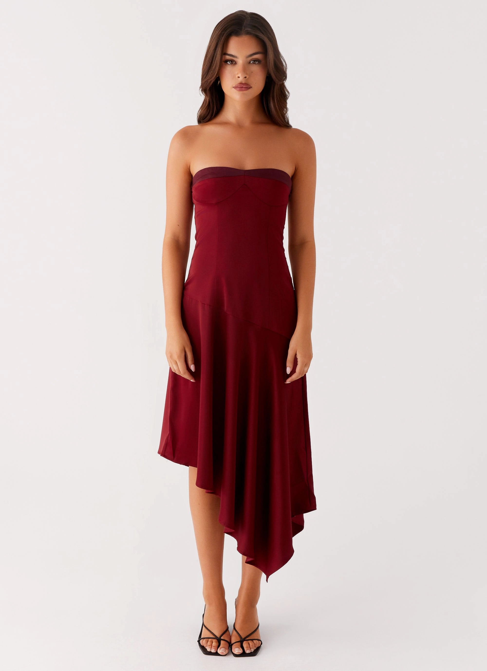 Matisse Midi Dress - Red Sophisticated Cut