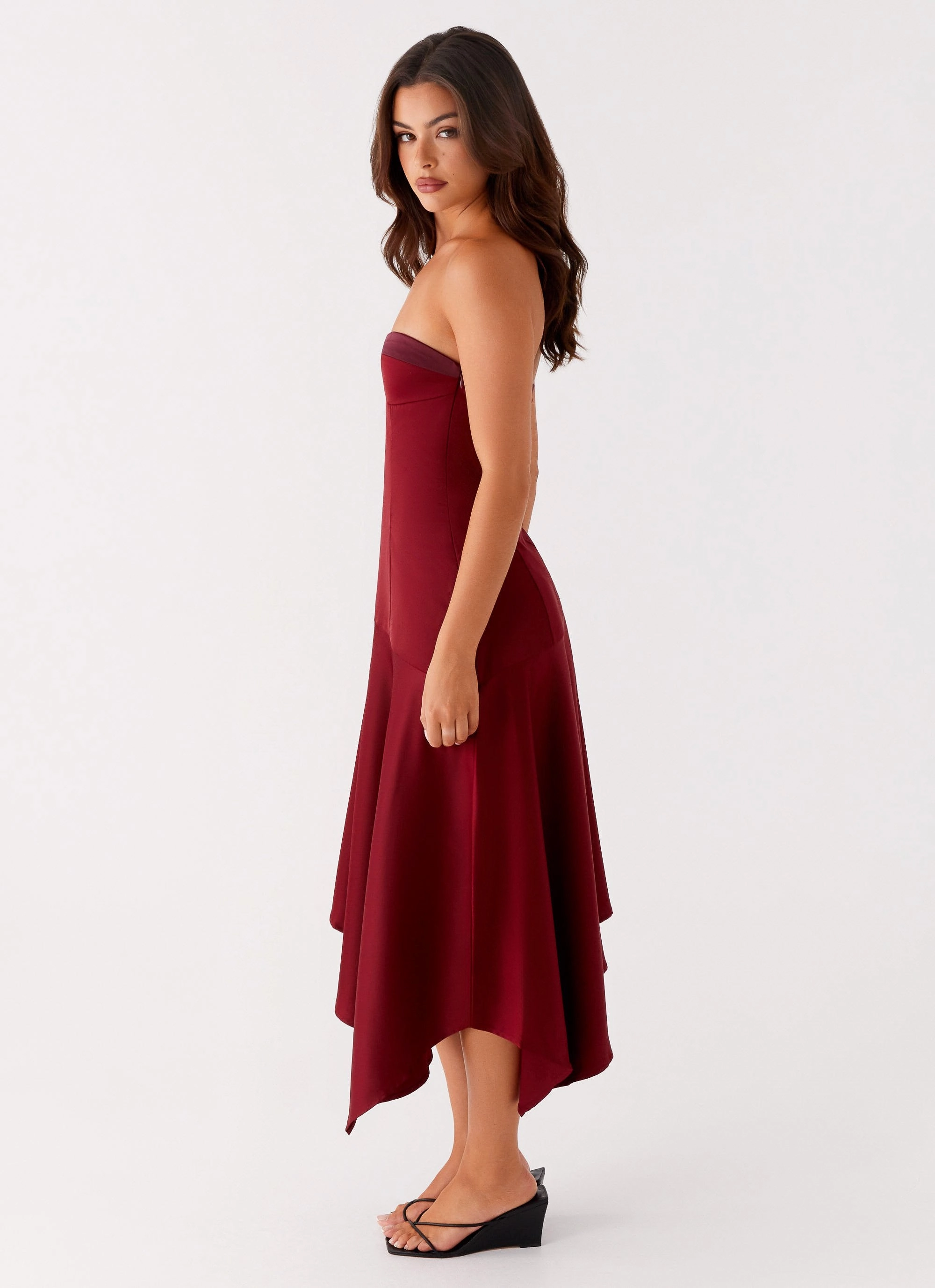 Comfort Mode Casual Smart Matisse Midi Dress - Red