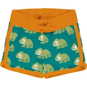 Maxomorra Sweat Runner Shorts - Chameleon