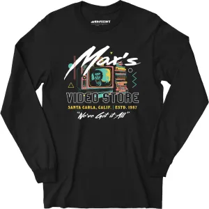 Max's Video Store - Long Sleeve T-Shirt