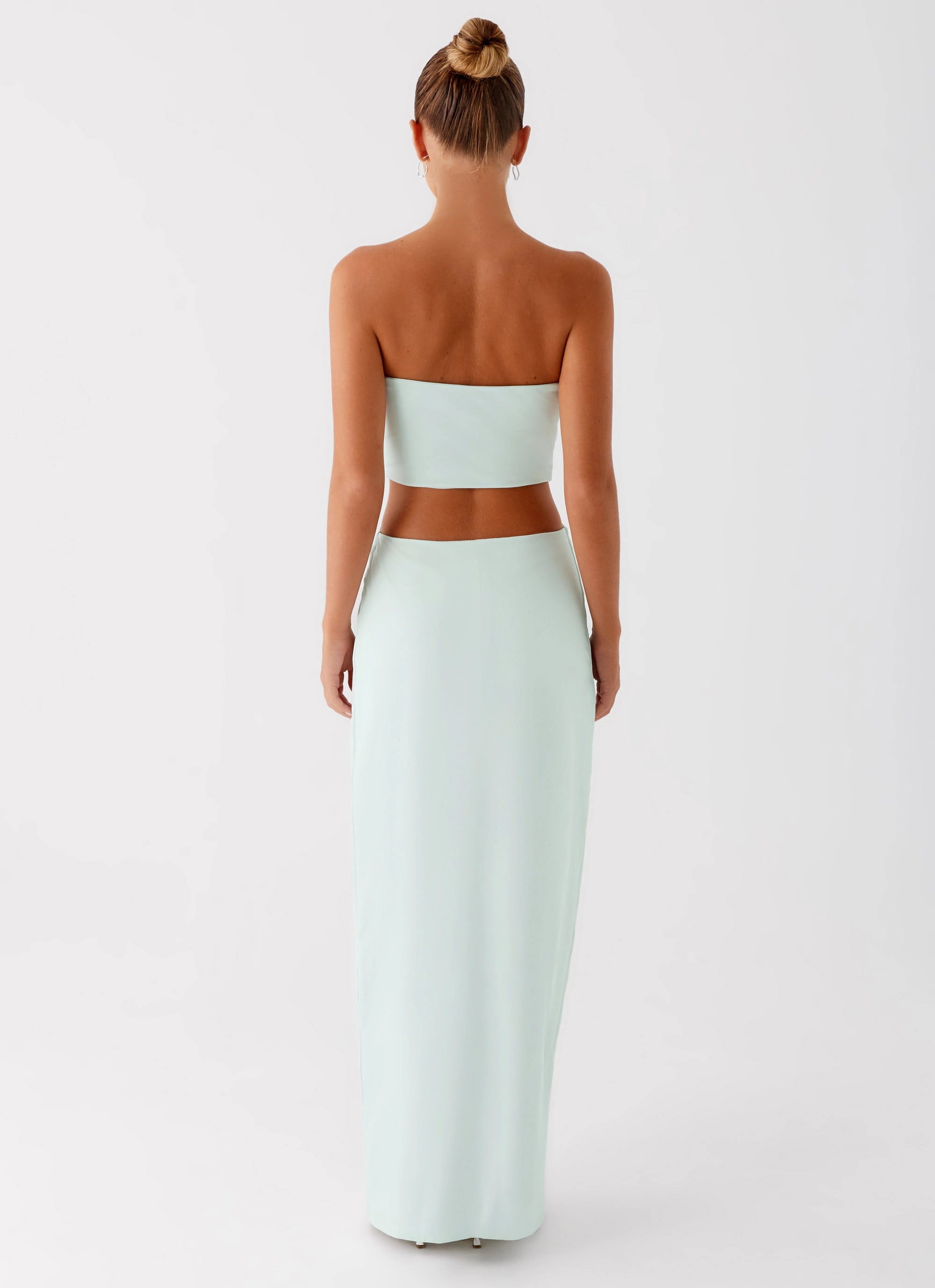 Mayfair Maxi Dress - Mint Modest Cut Comfortable travel dress