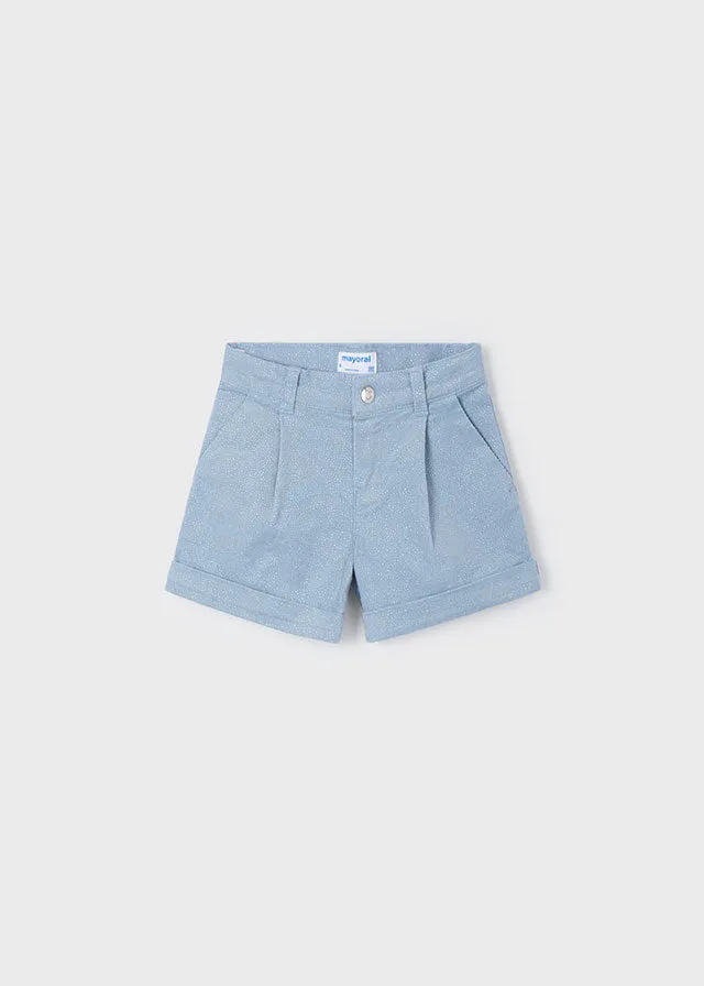 Mayoral 4219 079 - Sky Blue Corduroy Shorts