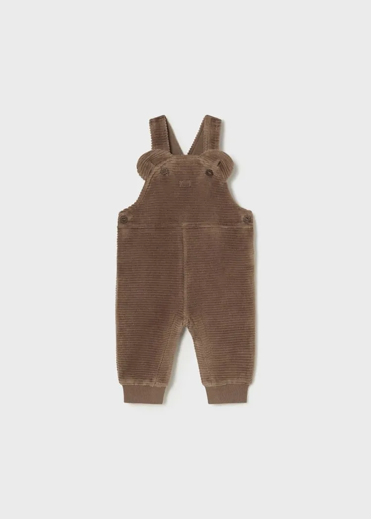 Mayoral Corduroy Overalls in Mocha