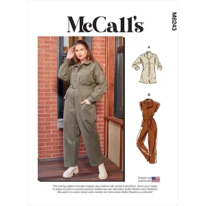 McCall's Pattern M8243 Misses' and Women's Romper, Jumpsuits and Belt
