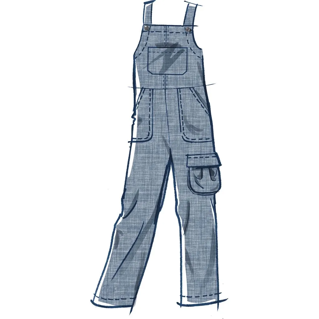 McCall's Pattern M8489 Children's and Girls' Pinafore and Overalls