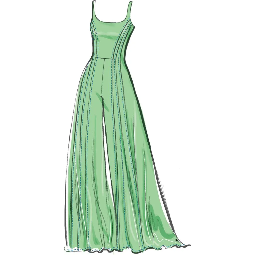 McCall's Pattern M8512 Misses' Knit Jumpsuits and Dress