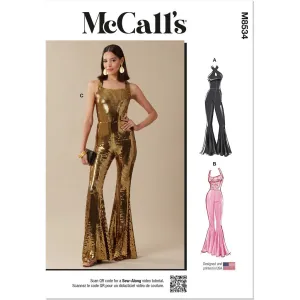 McCall's Pattern M8534 Misses' Knit Jumpsuits